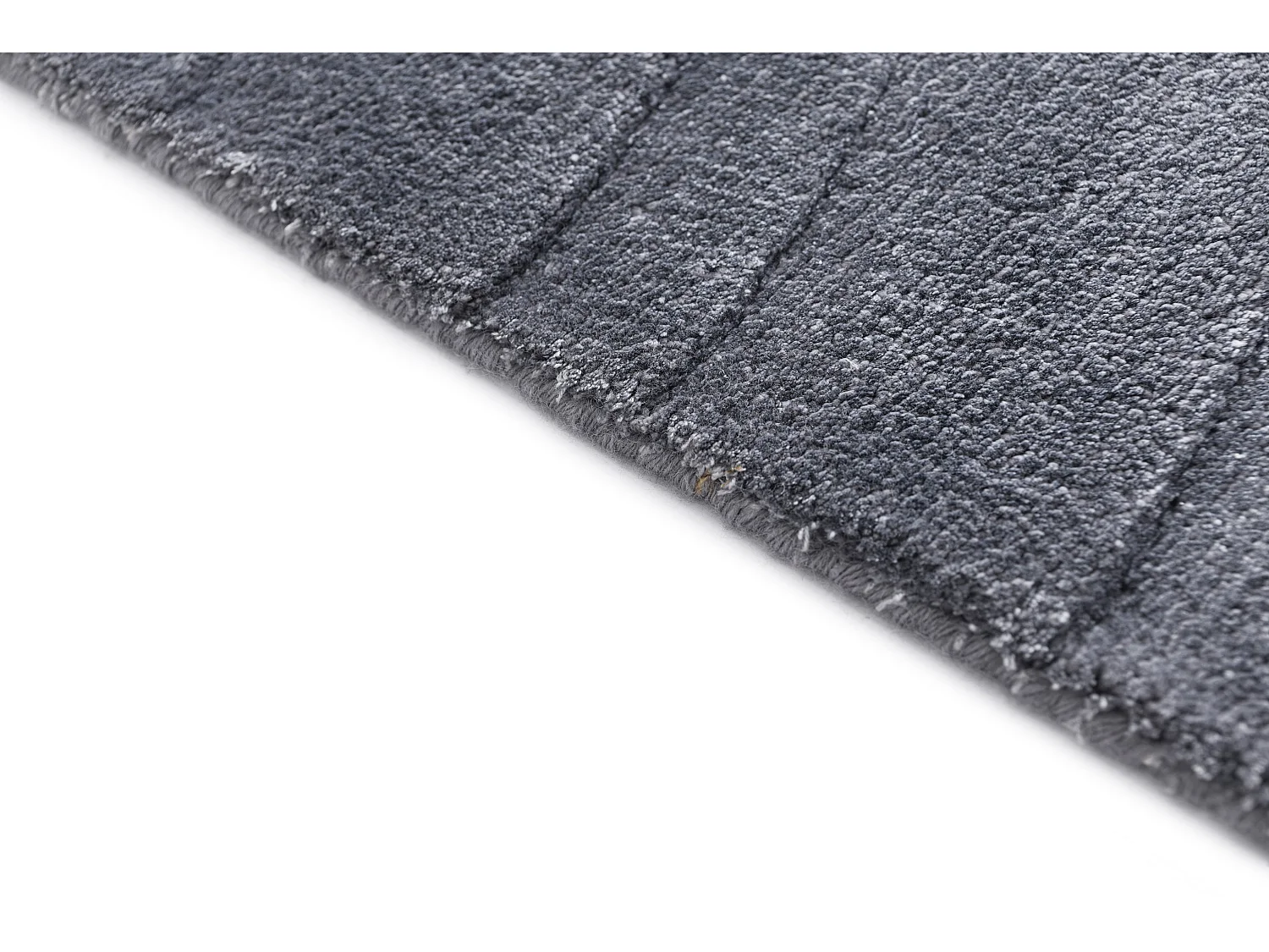 Tapis de couloir en laine 84x300 gris Darya