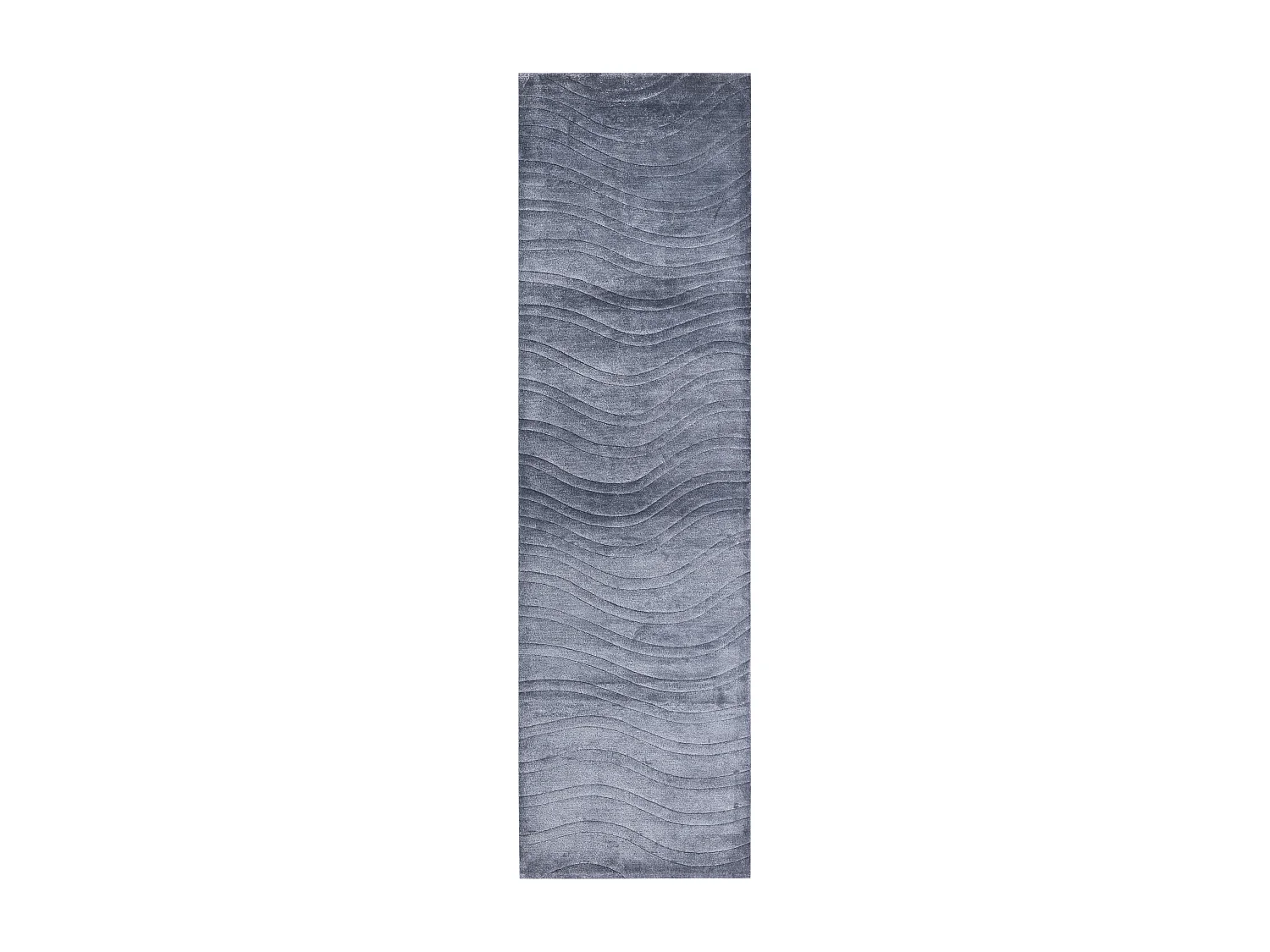 Tapis de couloir en laine 84x300 gris Darya
