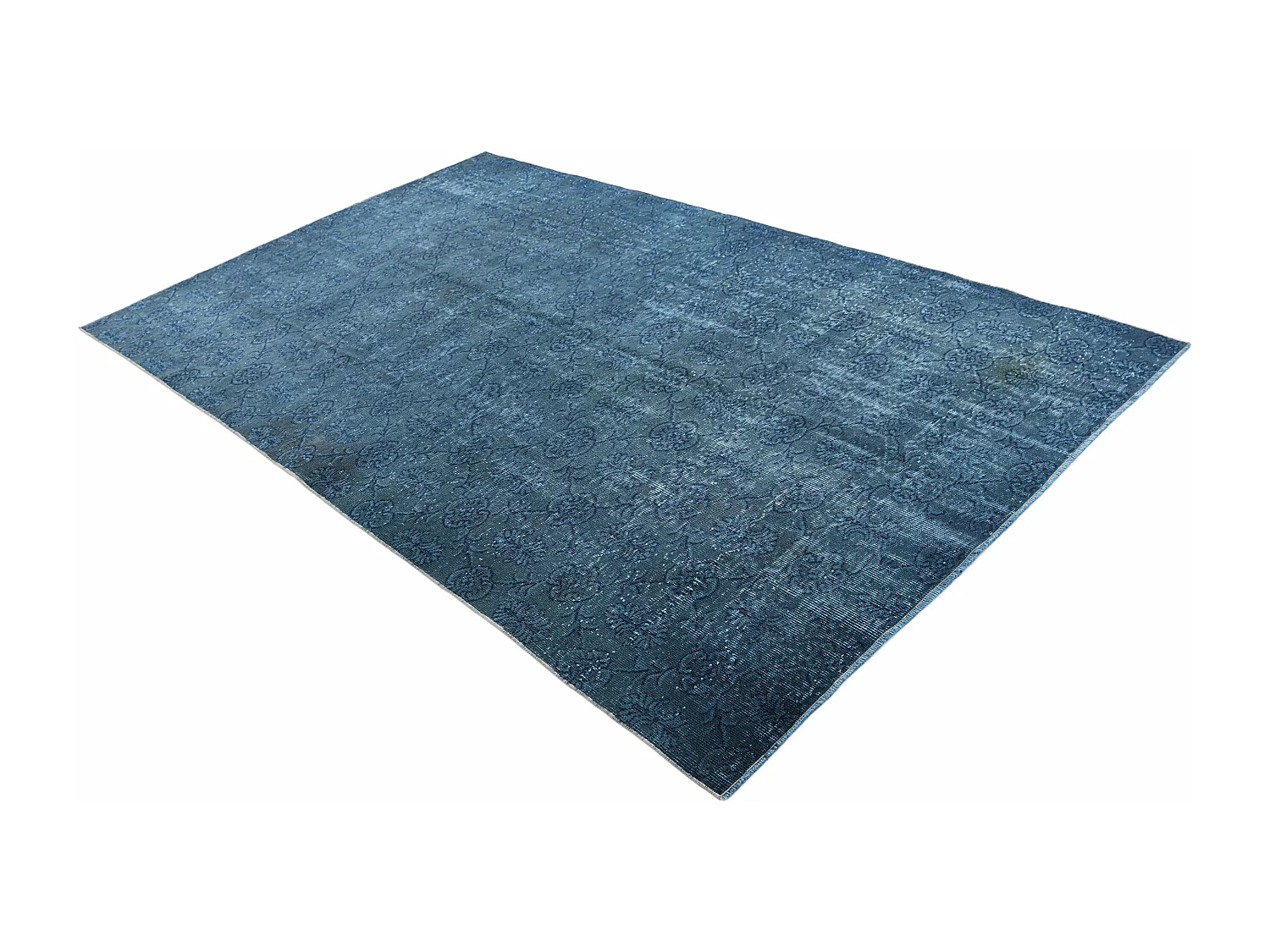 Tapis de laine 168x284 Bleu Ultra Vintage