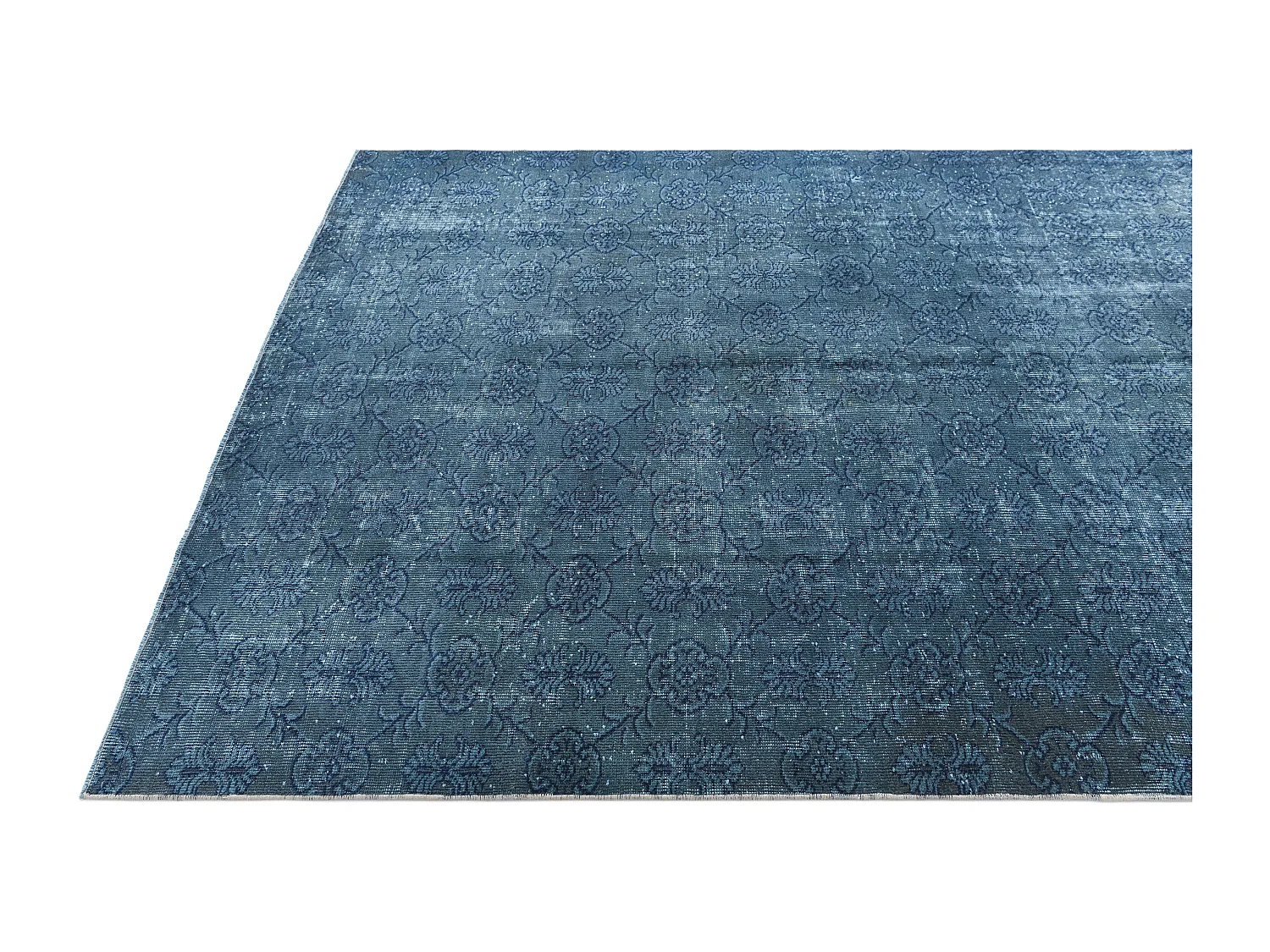 Tapis de laine 168x284 Bleu Ultra Vintage
