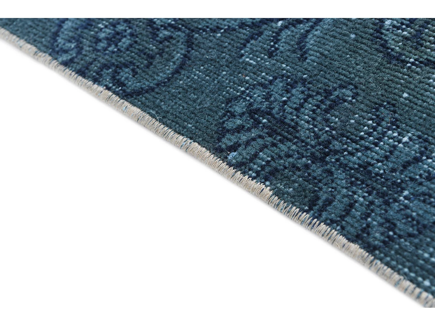 Tapis de laine 168x284 Bleu Ultra Vintage