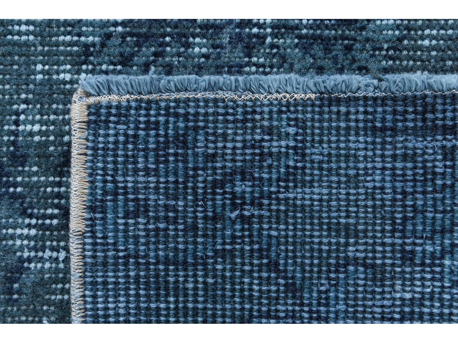 Tapis de laine 168x284 Bleu Ultra Vintage