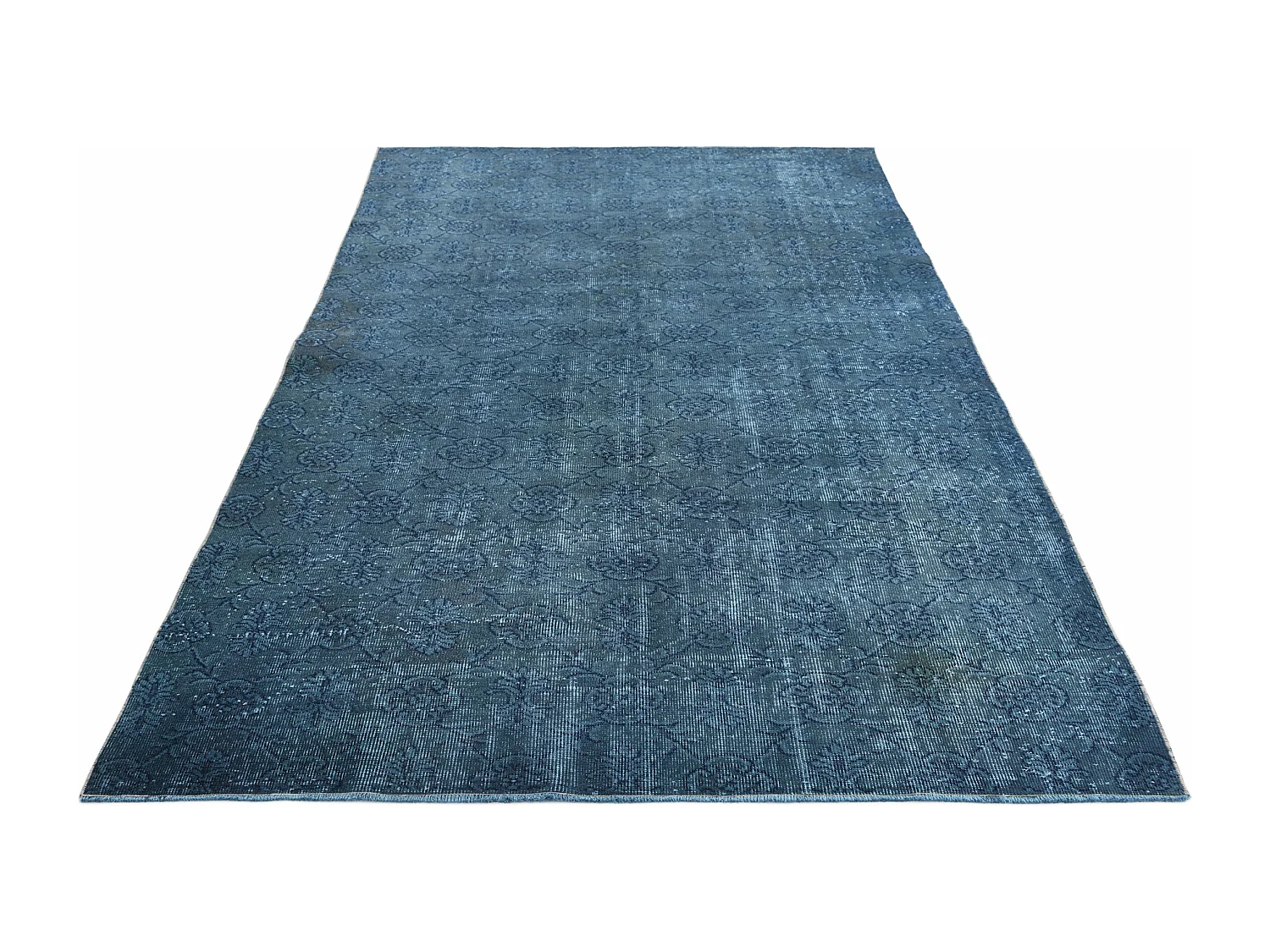 Tapis de laine 168x284 Bleu Ultra Vintage