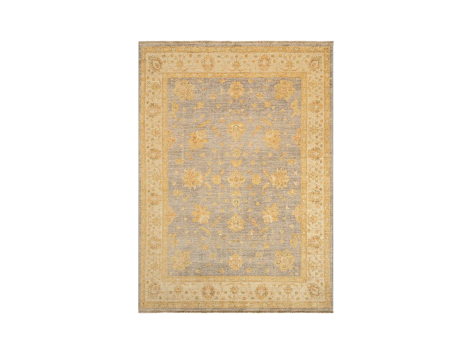 Tapis de laine 176x240 gris Kaizar