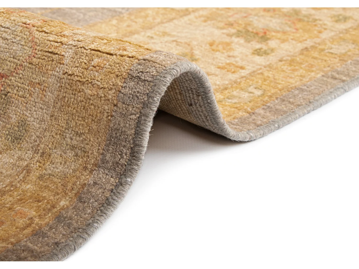 Tapis de laine 176x240 gris Kaizar