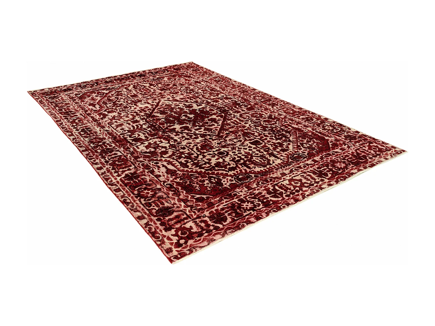 Tapis de laine 192x295 rouge Vintage Royal