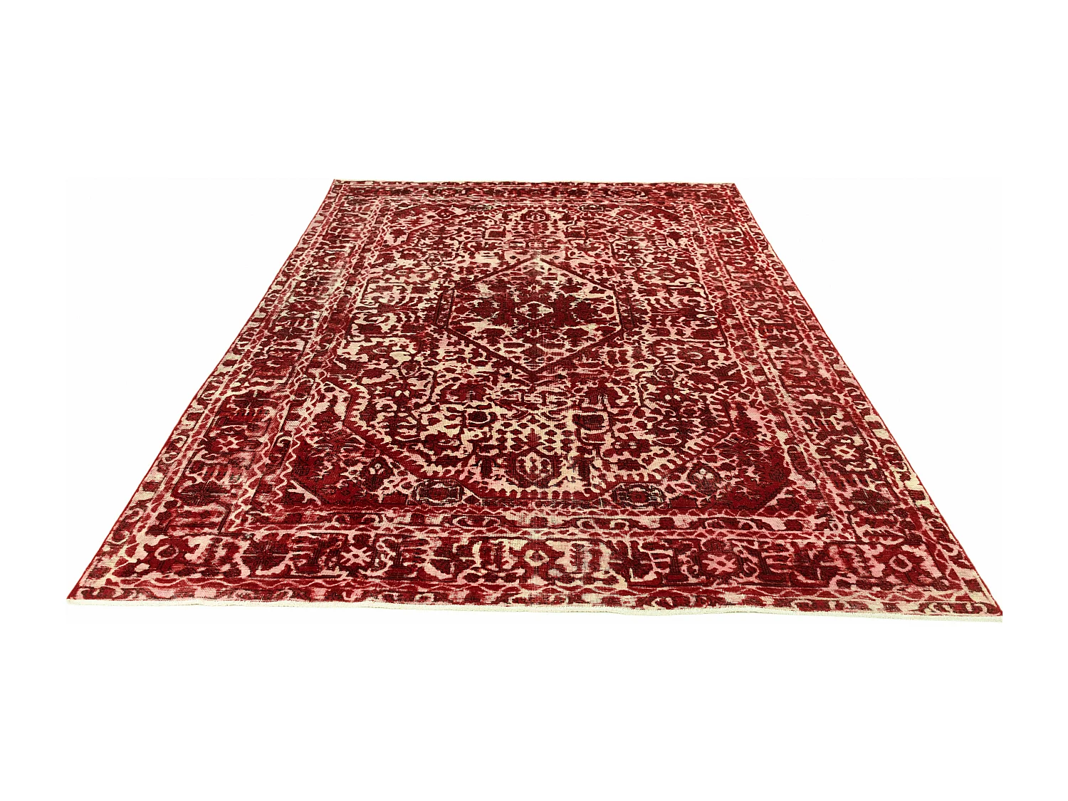 Tapis de laine 192x295 rouge Vintage Royal