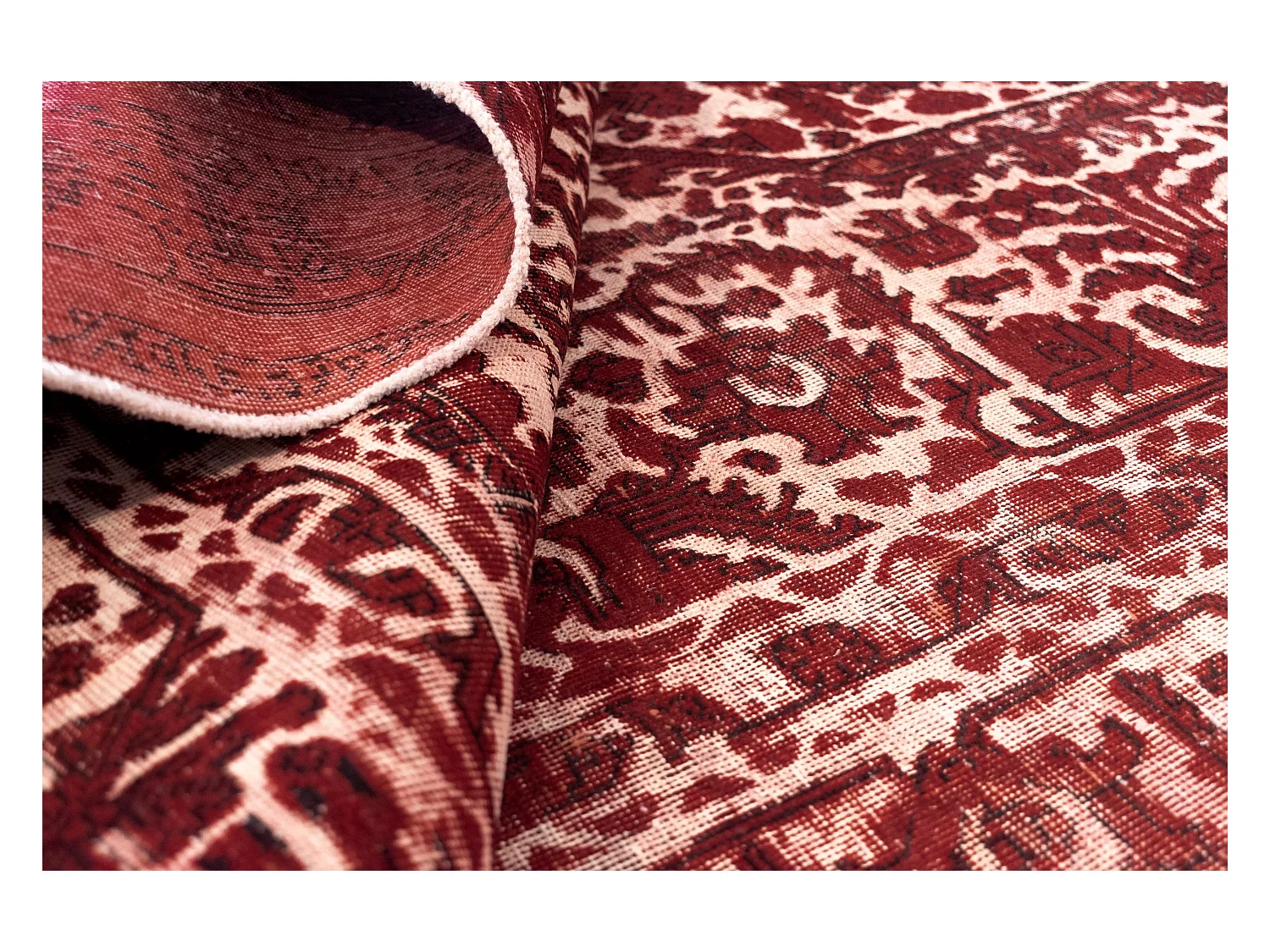 Tapis de laine 192x295 rouge Vintage Royal