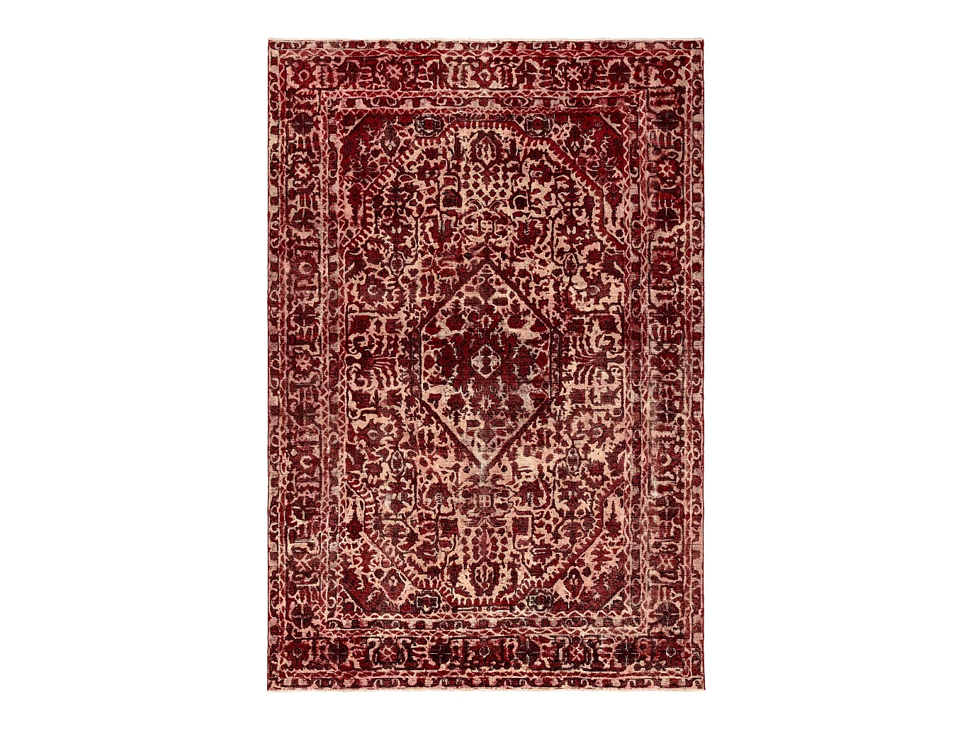 Tapis de laine 192x295 rouge Vintage Royal