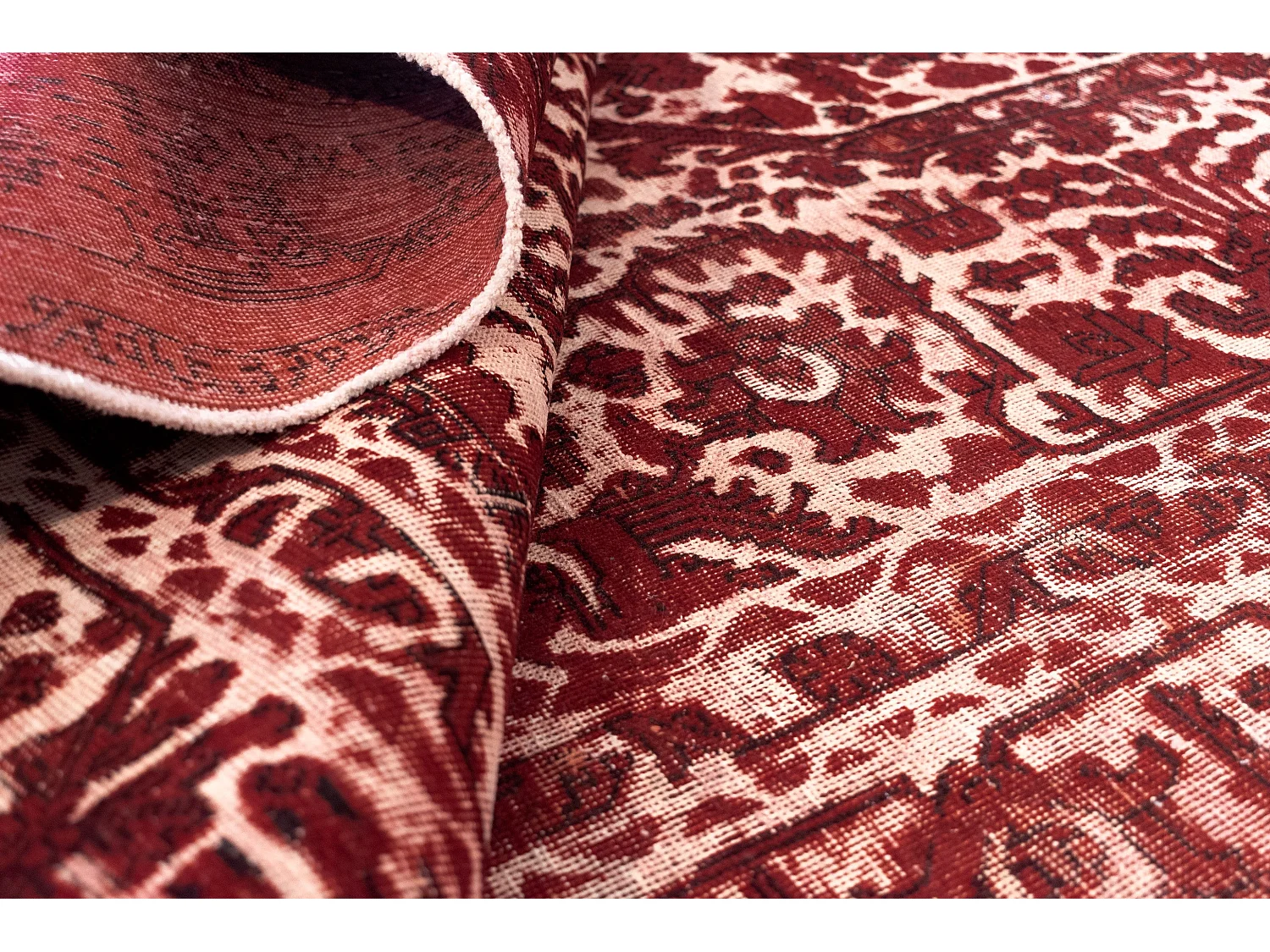 Tapis de laine 192x295 rouge Vintage Royal