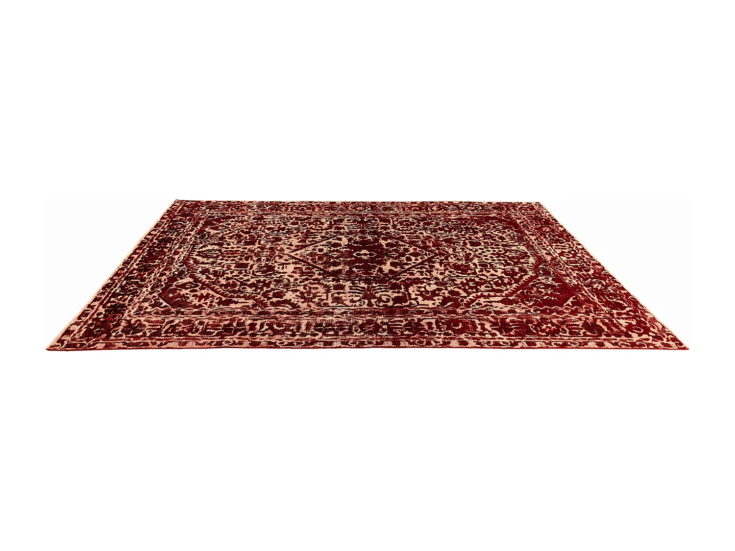 Tapis de laine 192x295 rouge Vintage Royal