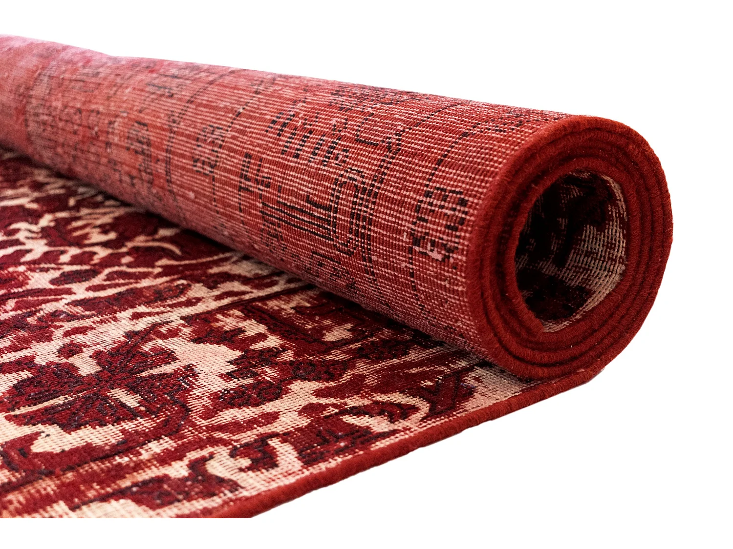 Tapis de laine 192x295 rouge Vintage Royal