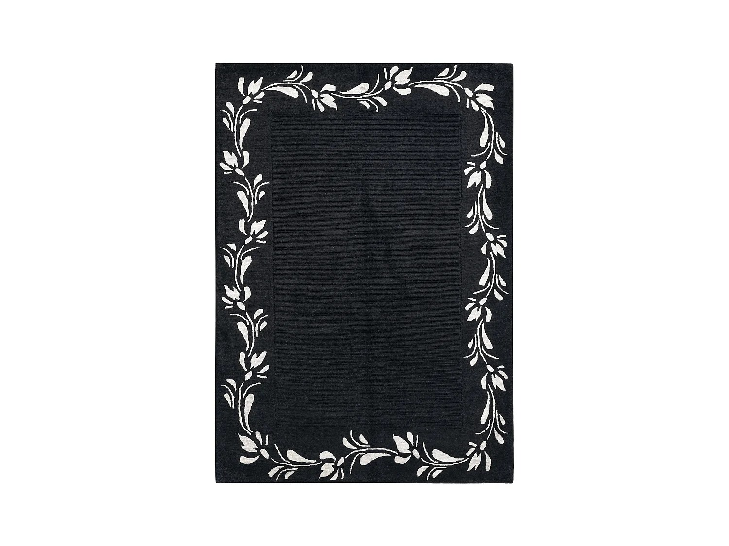 Tapis de laine 124x183 noir Darya
