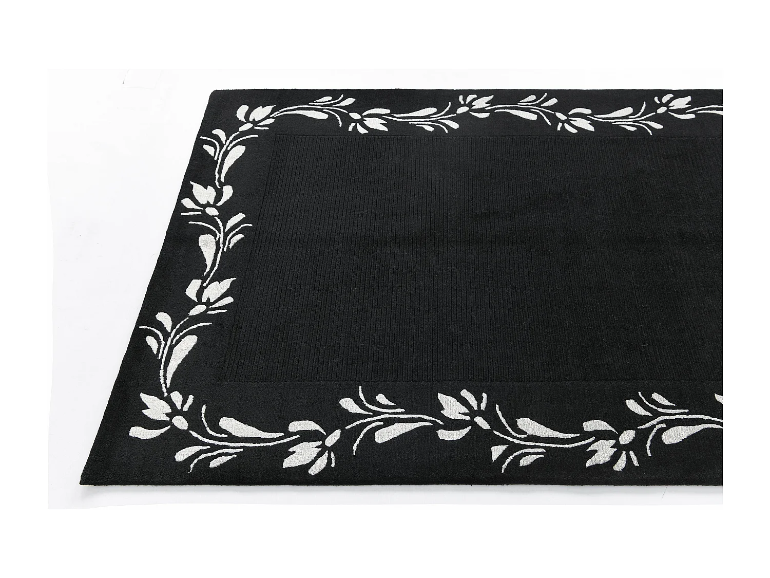 Tapis de laine 124x183 noir Darya