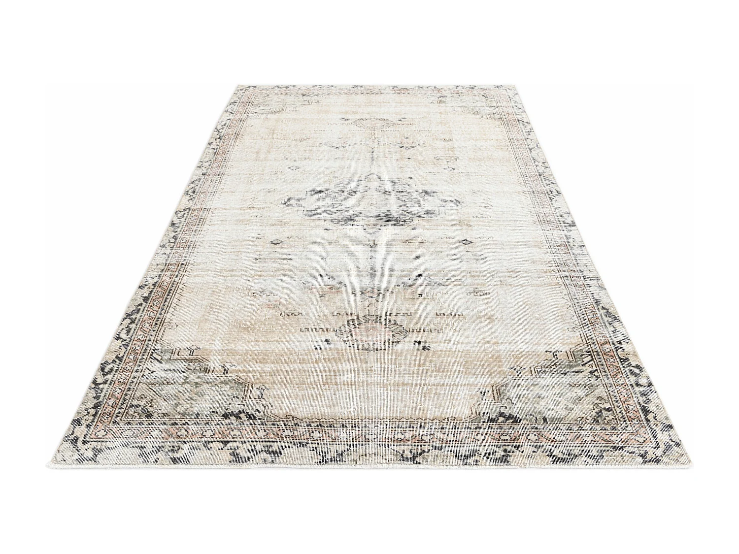 Wollteppich 160x259 Beige Ultra Vintage