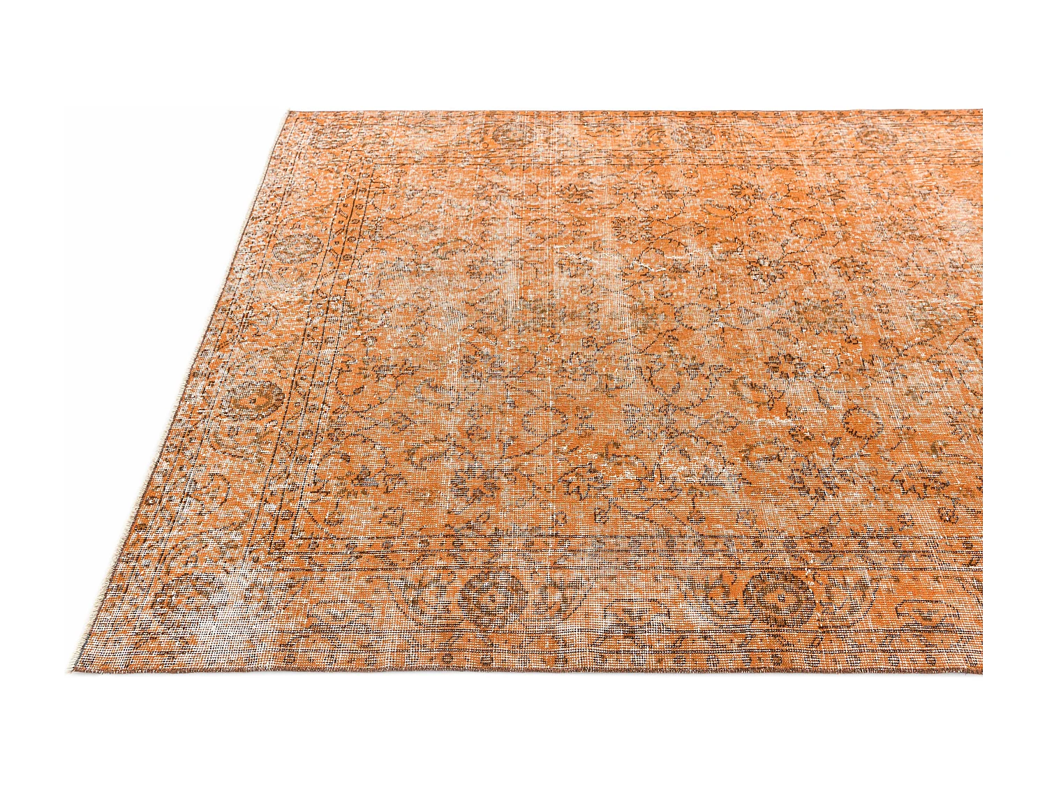 Tapis de laine 155x254 orange Ultra Vintage