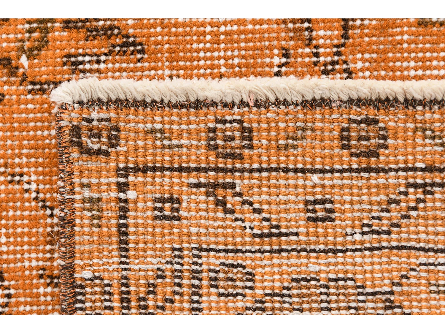 Tapis de laine 155x254 orange Ultra Vintage