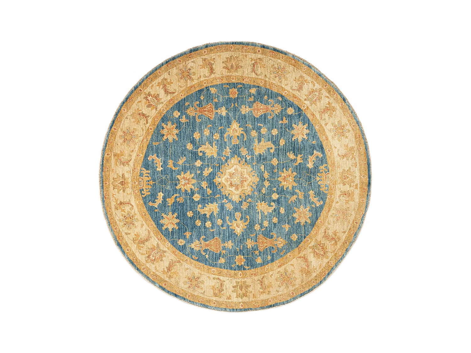 Tapis de laine 200x202 Bleu Kaizar