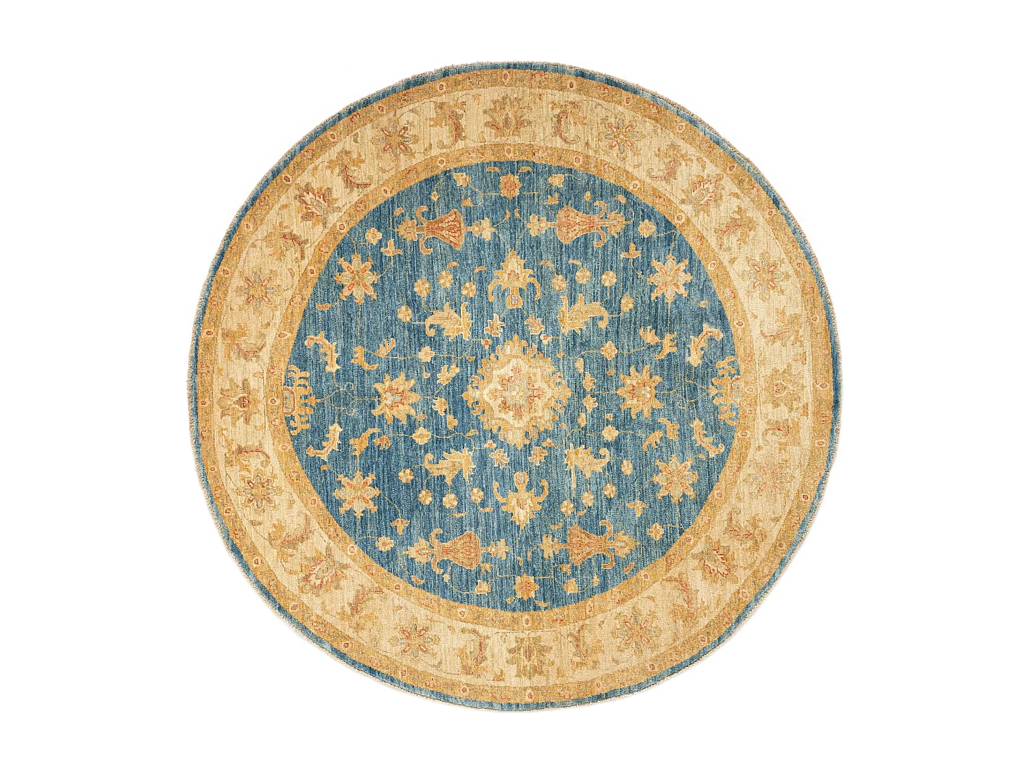 Tapis de laine 200x202 Bleu Kaizar