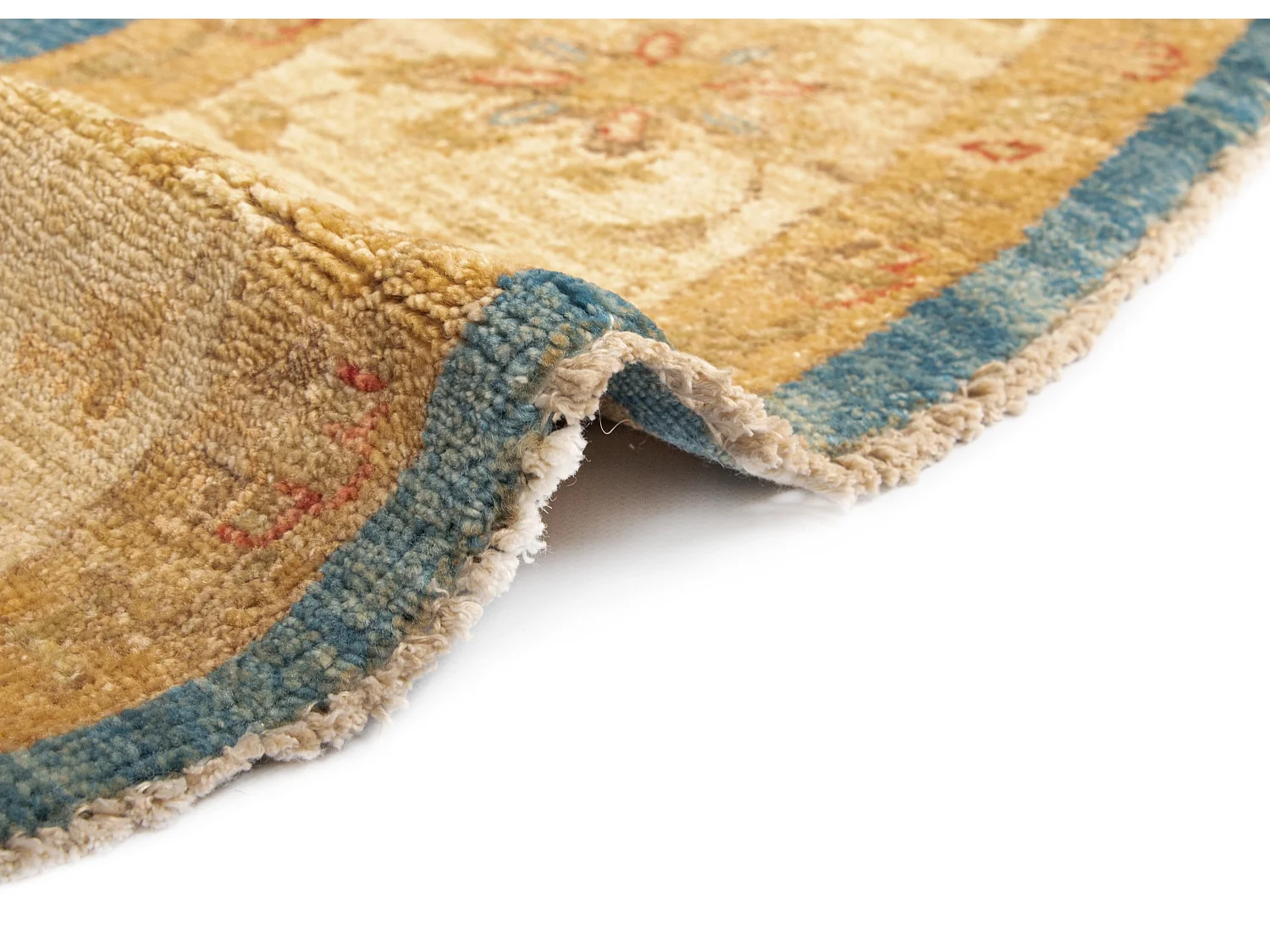 Tapis de laine 200x202 Bleu Kaizar