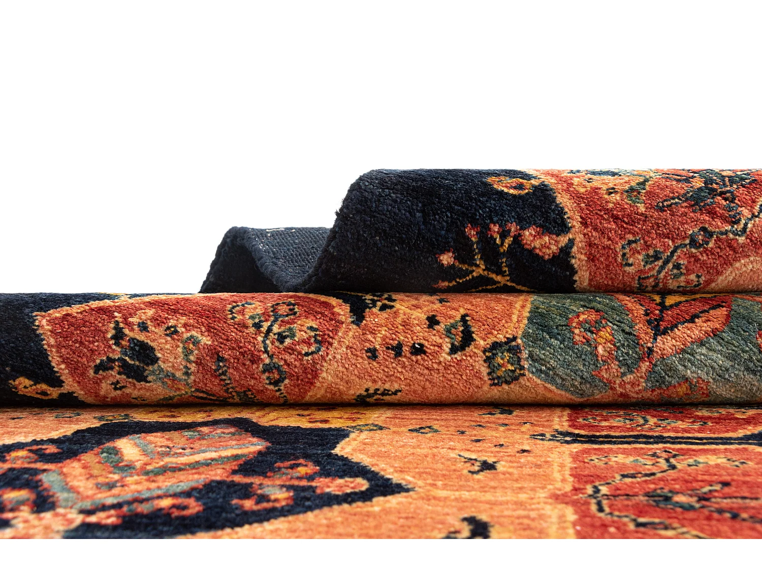 Loper-Woltapijt 207x78 Blauw Kashkuli