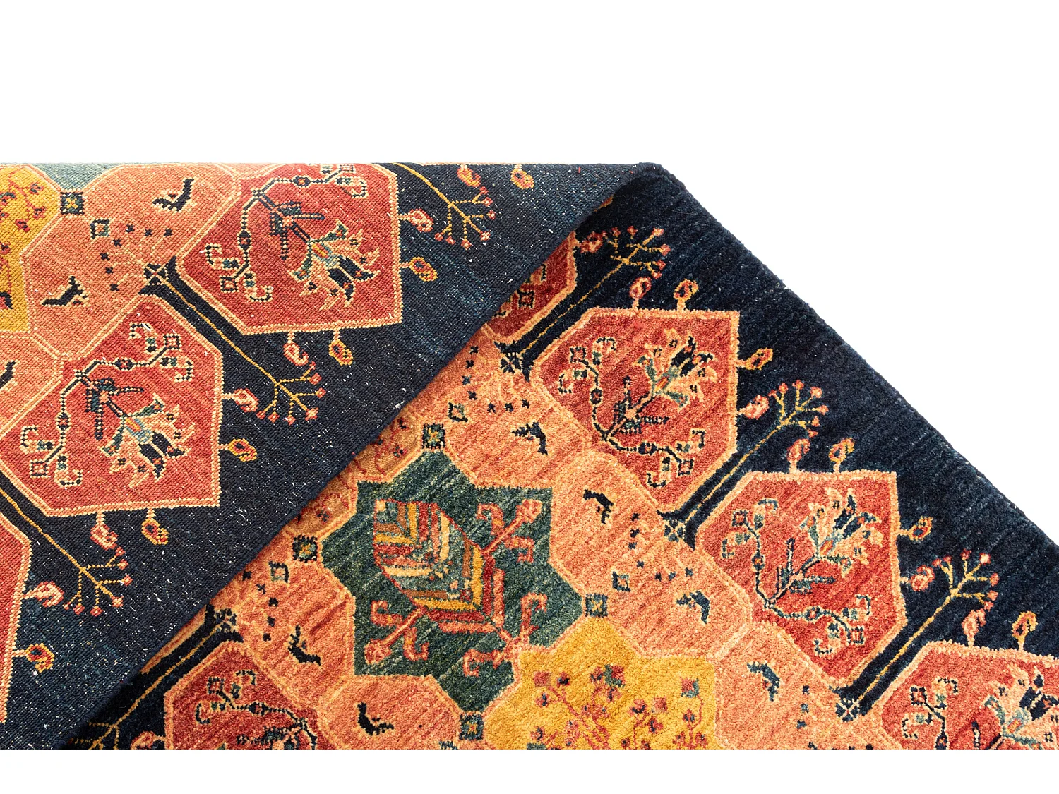 Loper-Woltapijt 207x78 Blauw Kashkuli