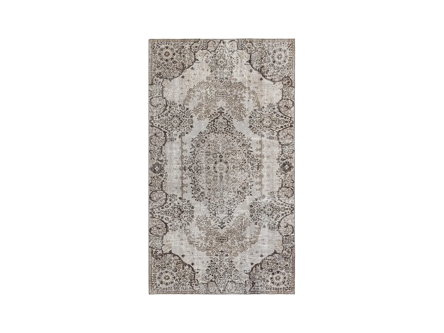 Tapis de laine 160x282 gris Ultra Vintage