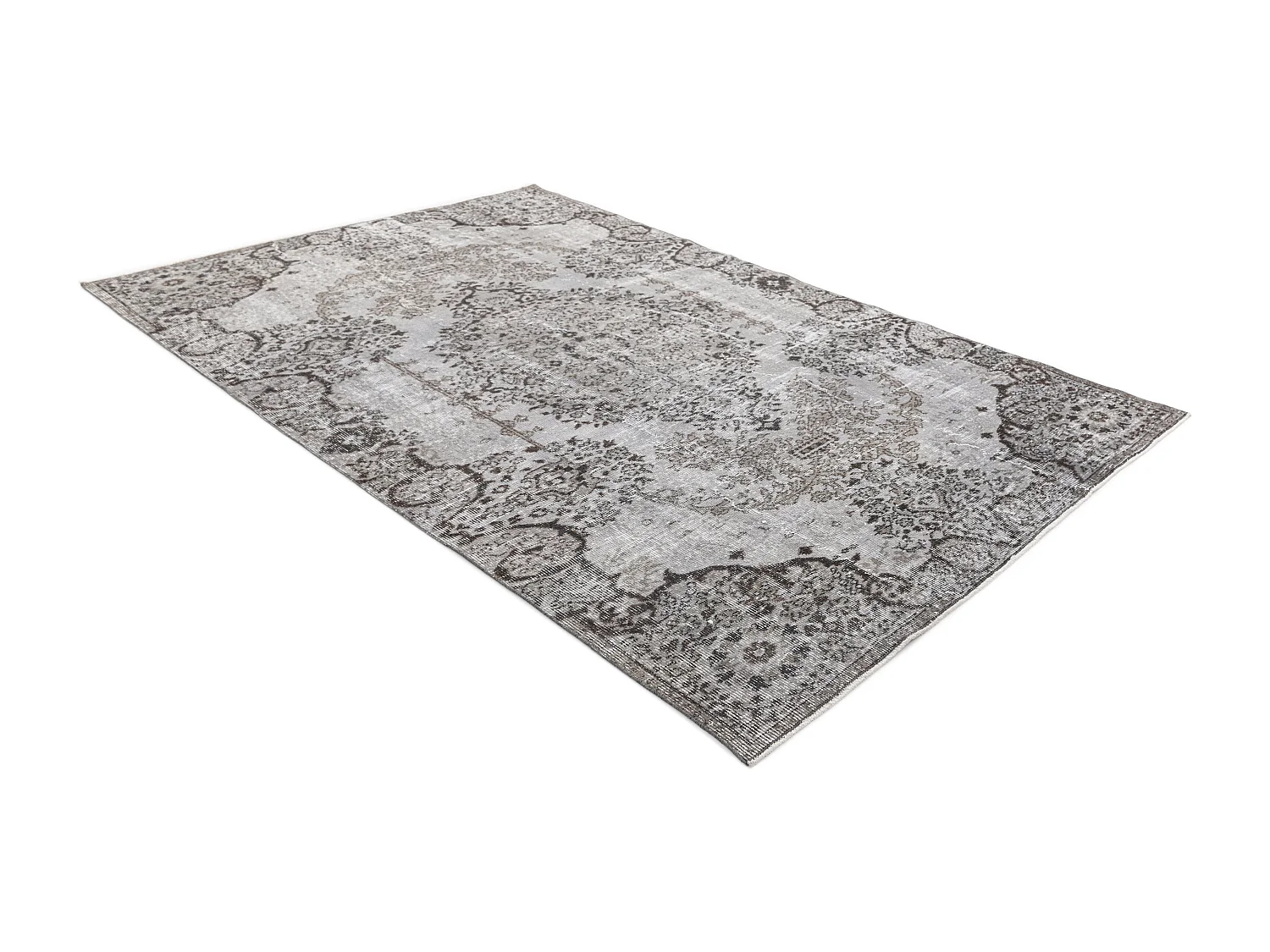 Tapis de laine 160x282 gris Ultra Vintage