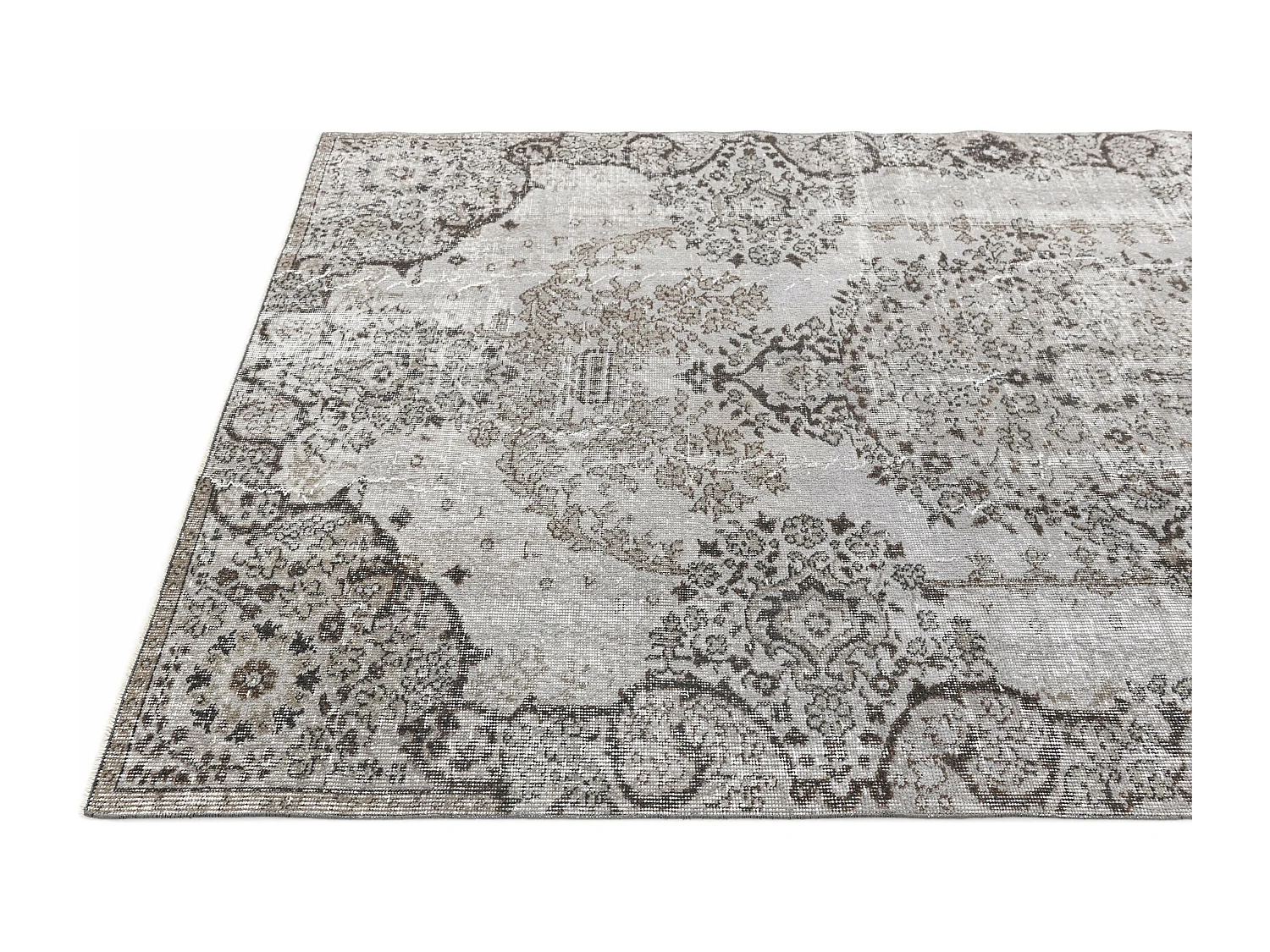 Tapis de laine 160x282 gris Ultra Vintage