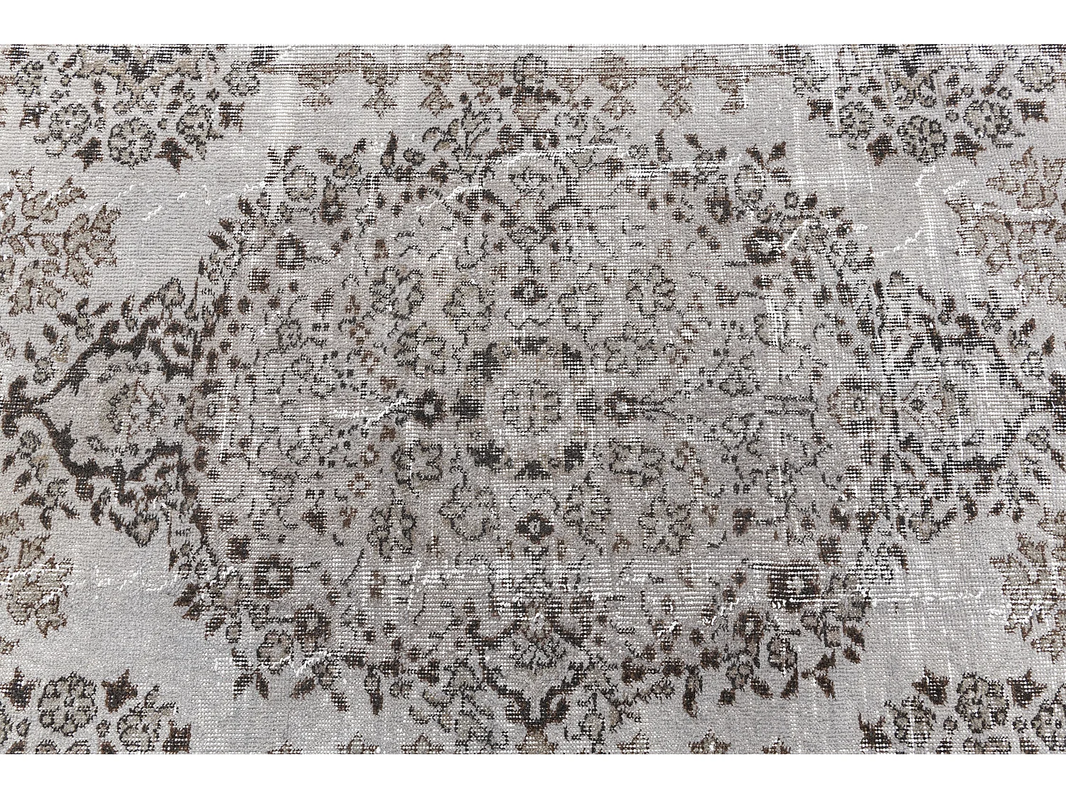 Tapis de laine 160x282 gris Ultra Vintage