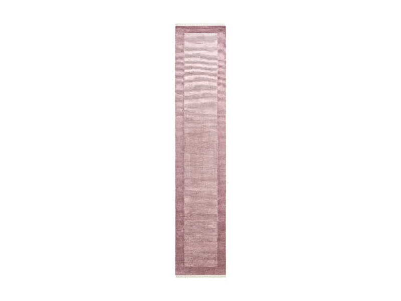 Tapis de couloir en laine 79x399 rose Darya