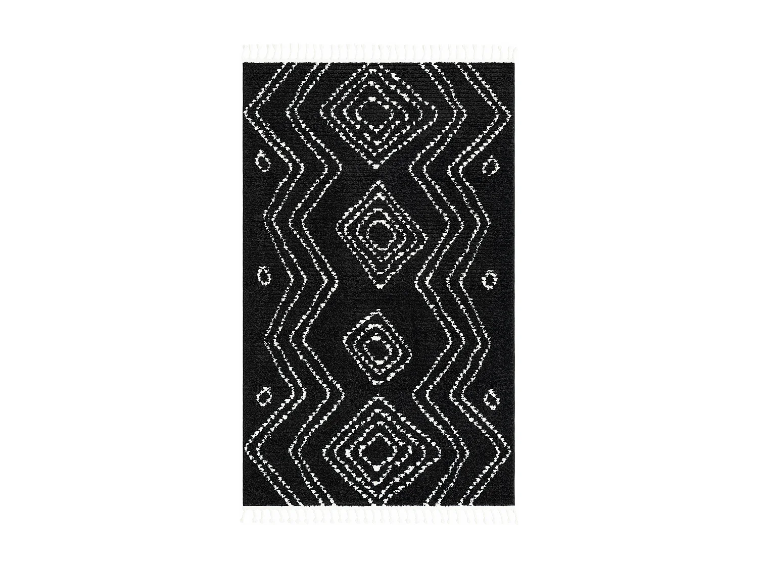 Tappeto shaggy  125x185 nero Frauenfeld Vaiana