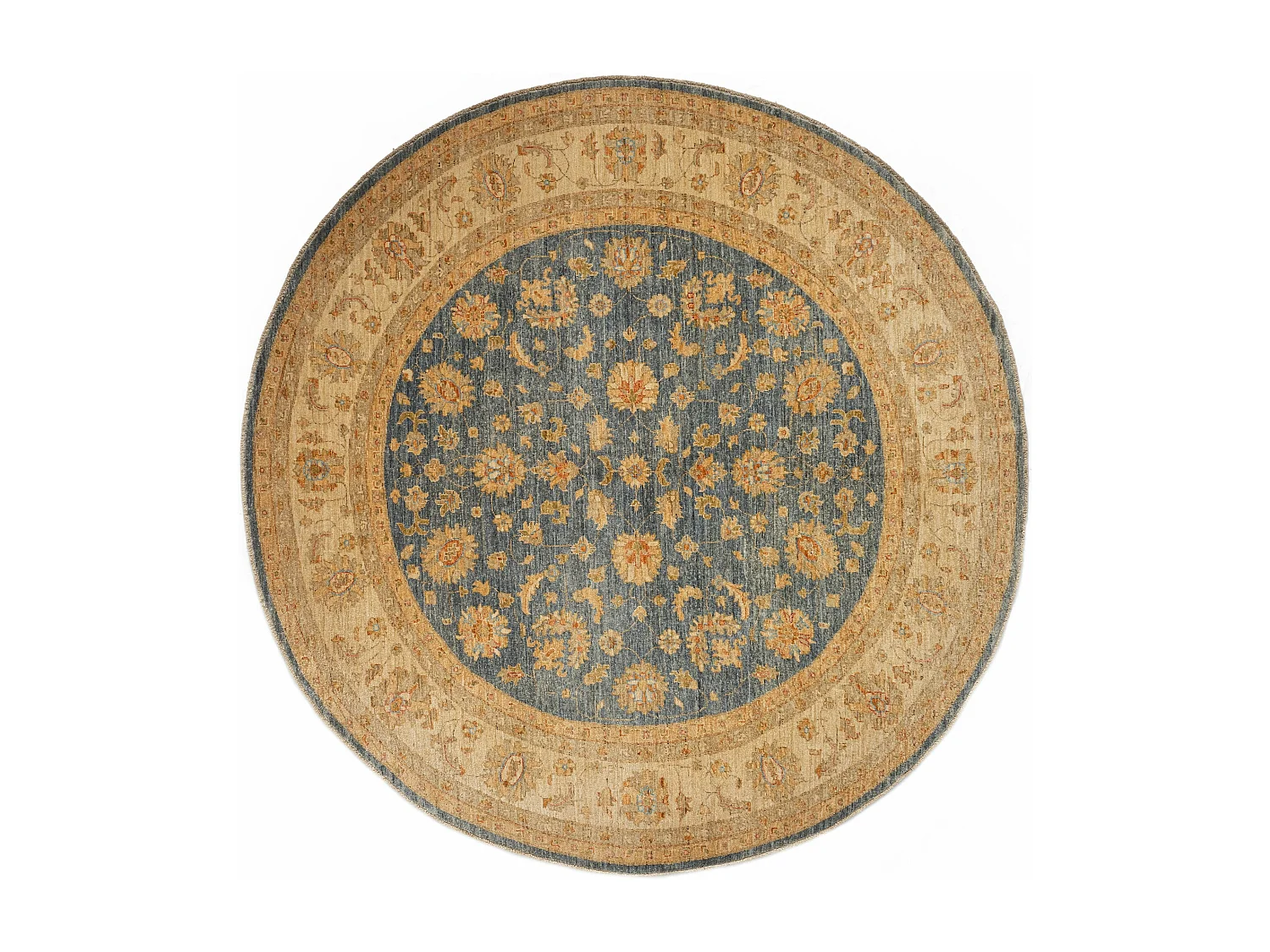 Tapis de laine 243x248 Bleu Kaizar