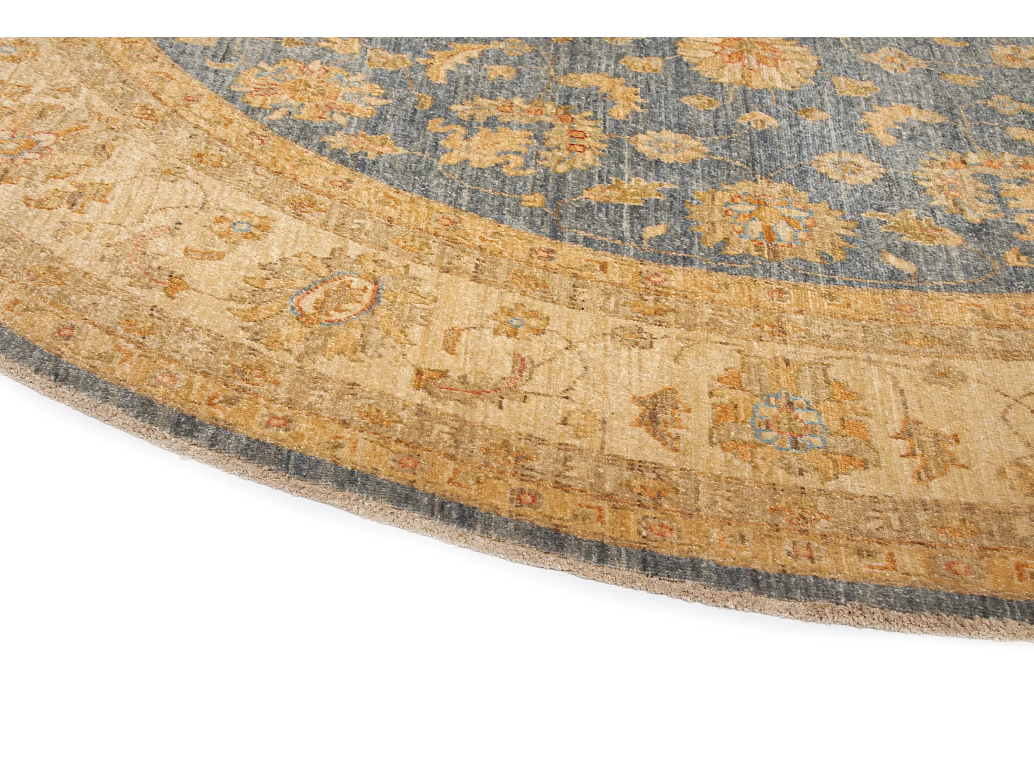 Tapis de laine 243x248 Bleu Kaizar