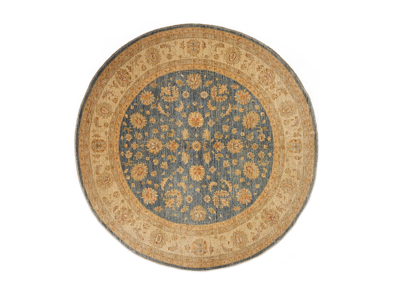 Tapis de laine 243x248 Bleu Kaizar