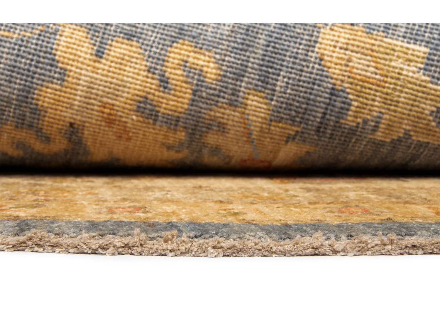 Tapis de laine 243x248 Bleu Kaizar