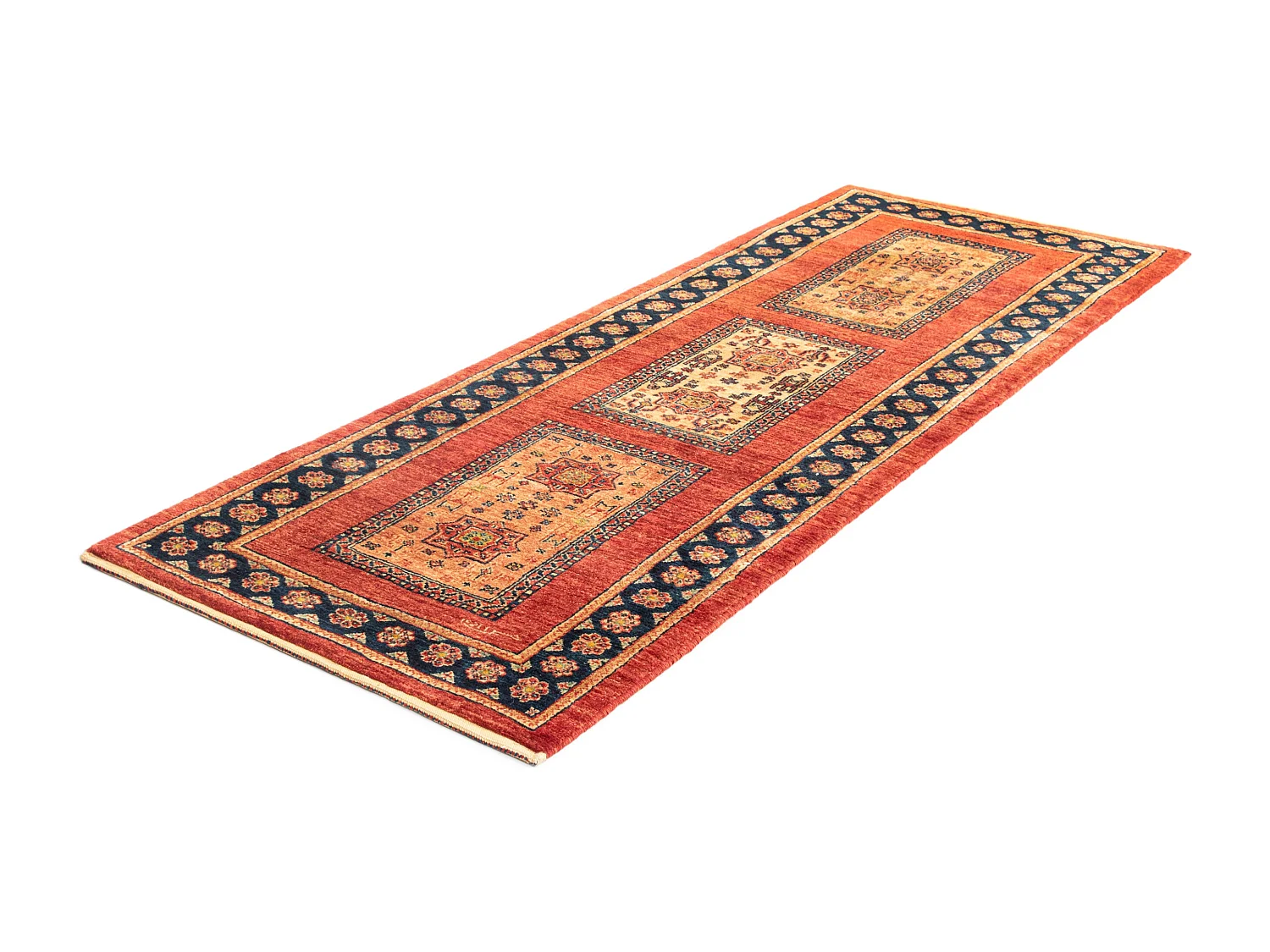 Loper-Woltapijt 192x73 Rood Kashkuli