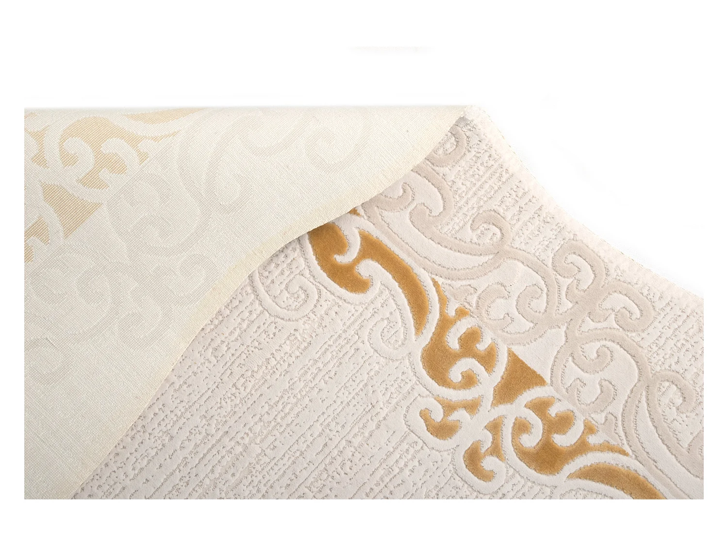 Teppich 120x120 Beige Royal Frame