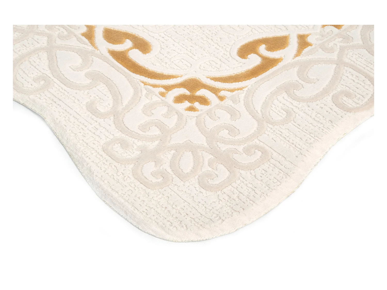 Teppich 120x120 Beige Royal Frame
