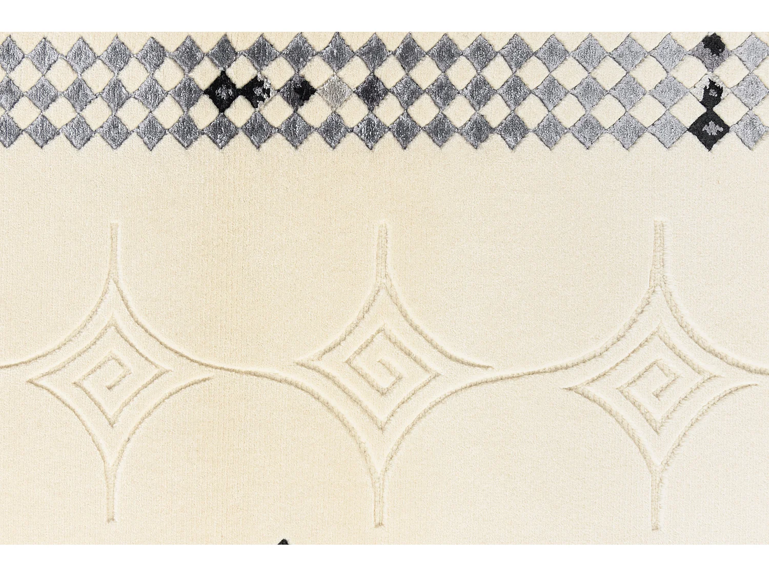 Tapis de couloir en laine 81x300 beige Darya