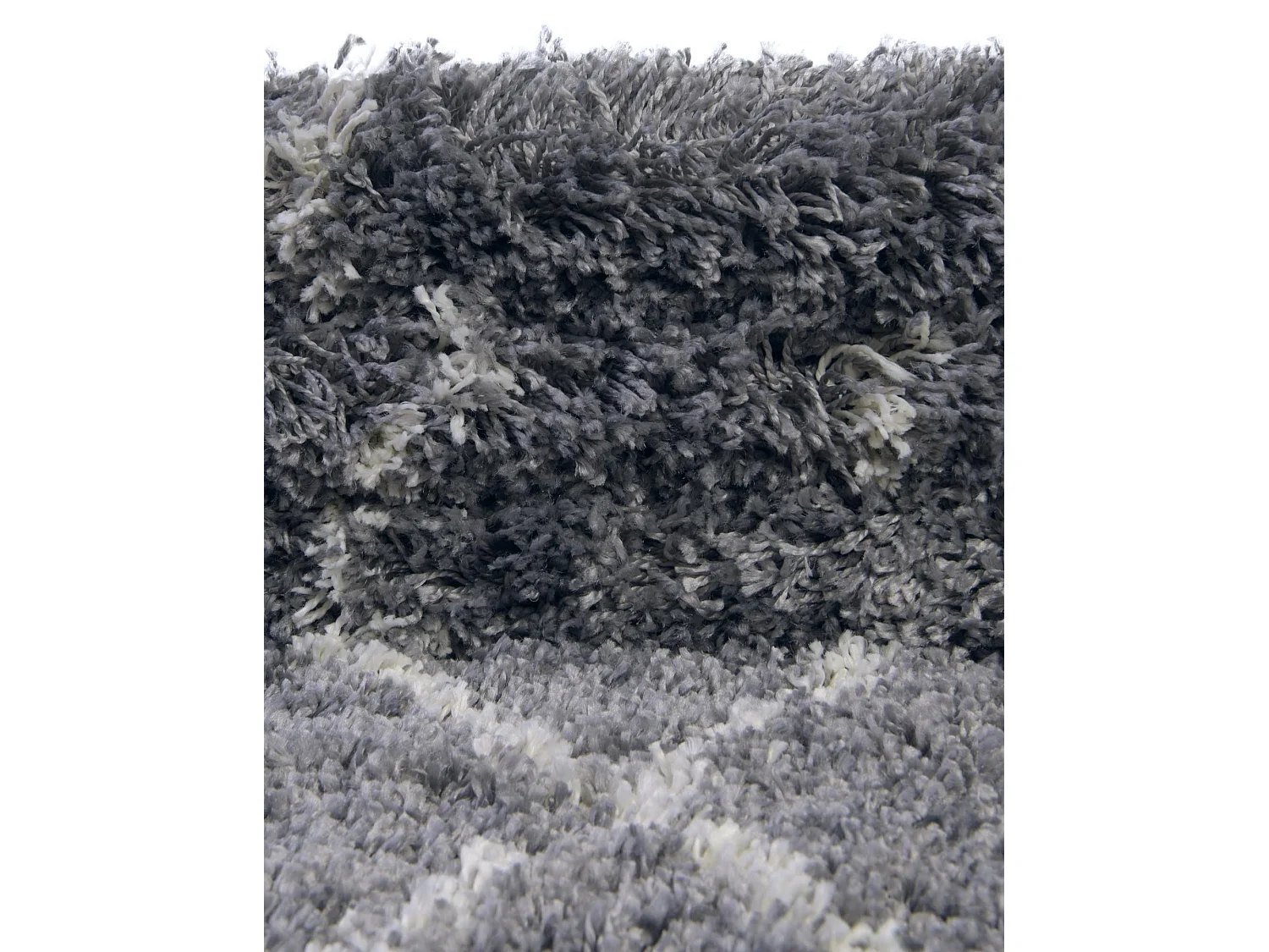 Tapis shaggy 240x240 gris pierre Lachen Fence