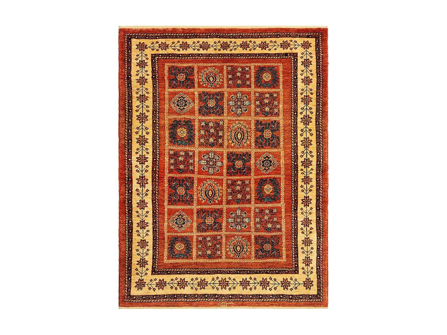 Tapis de laine 115x157 rouge Kashkuli