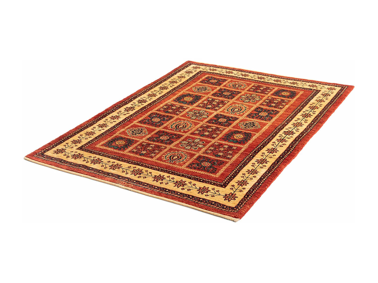 Tapis de laine 115x157 rouge Kashkuli