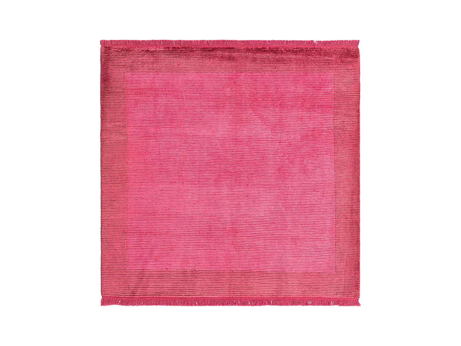 Tapis de laine 147x152 rose Darya