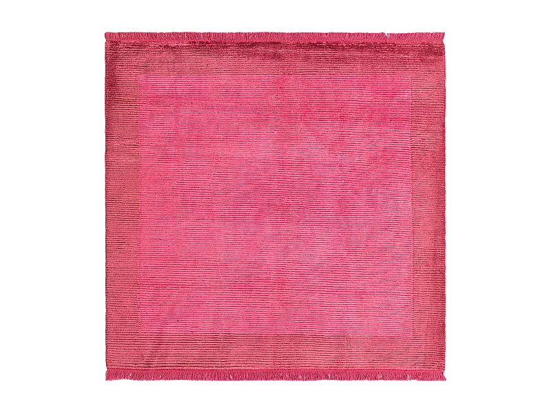Tapis de laine 147x152 rose Darya