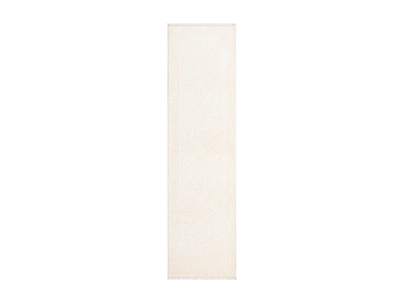 Tapis de couloir en laine 76x287 beige Darya