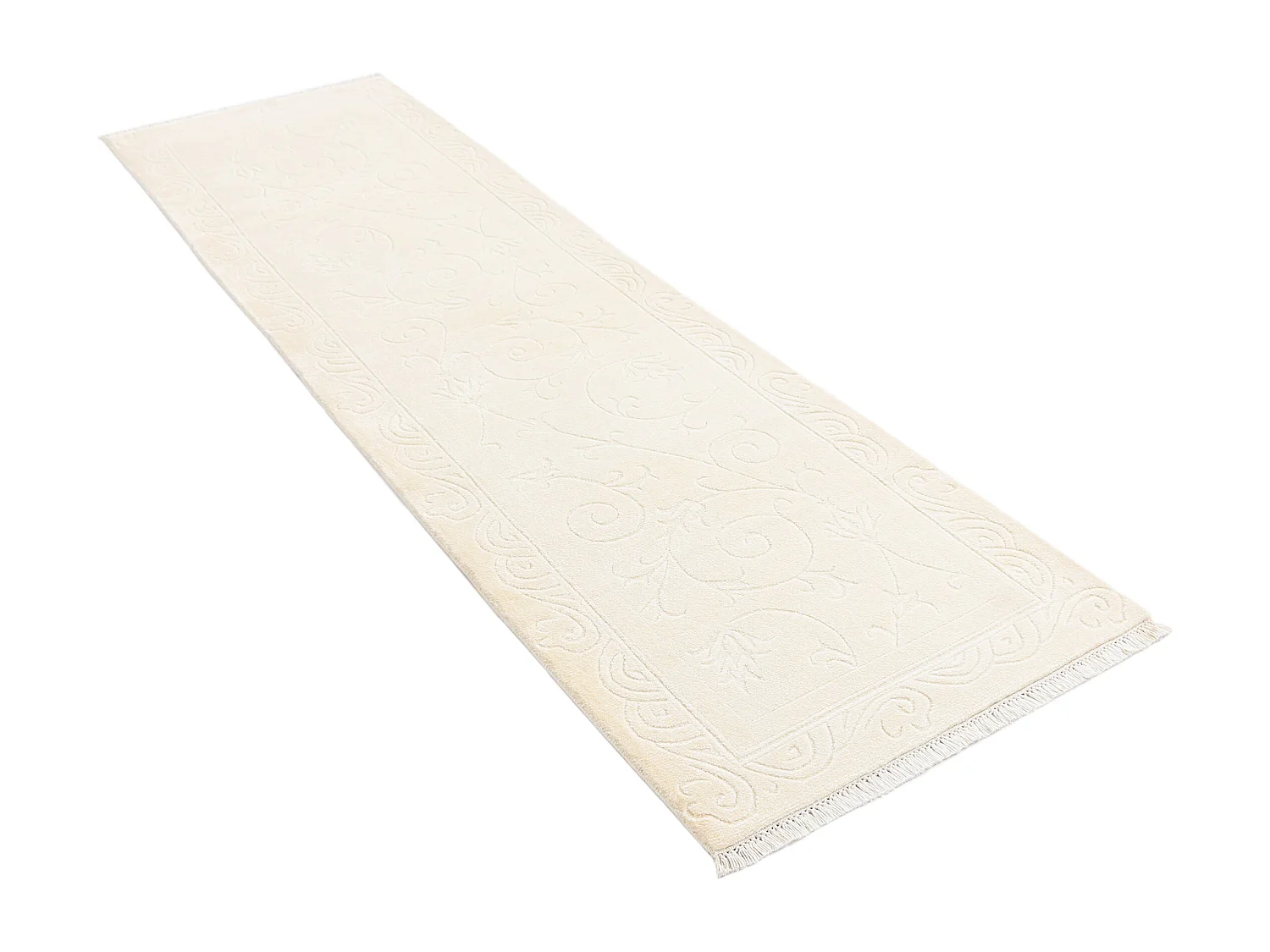 Tapis de couloir en laine 76x287 beige Darya