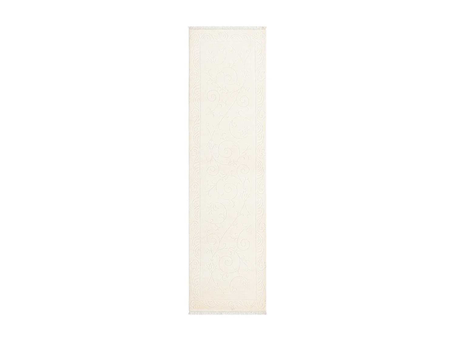Tapis de couloir en laine 76x287 beige Darya