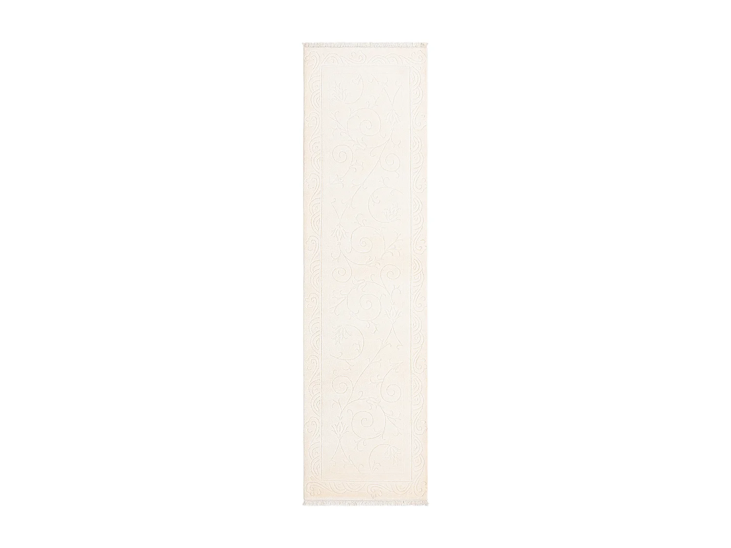 Tapis de couloir en laine 76x287 beige Darya