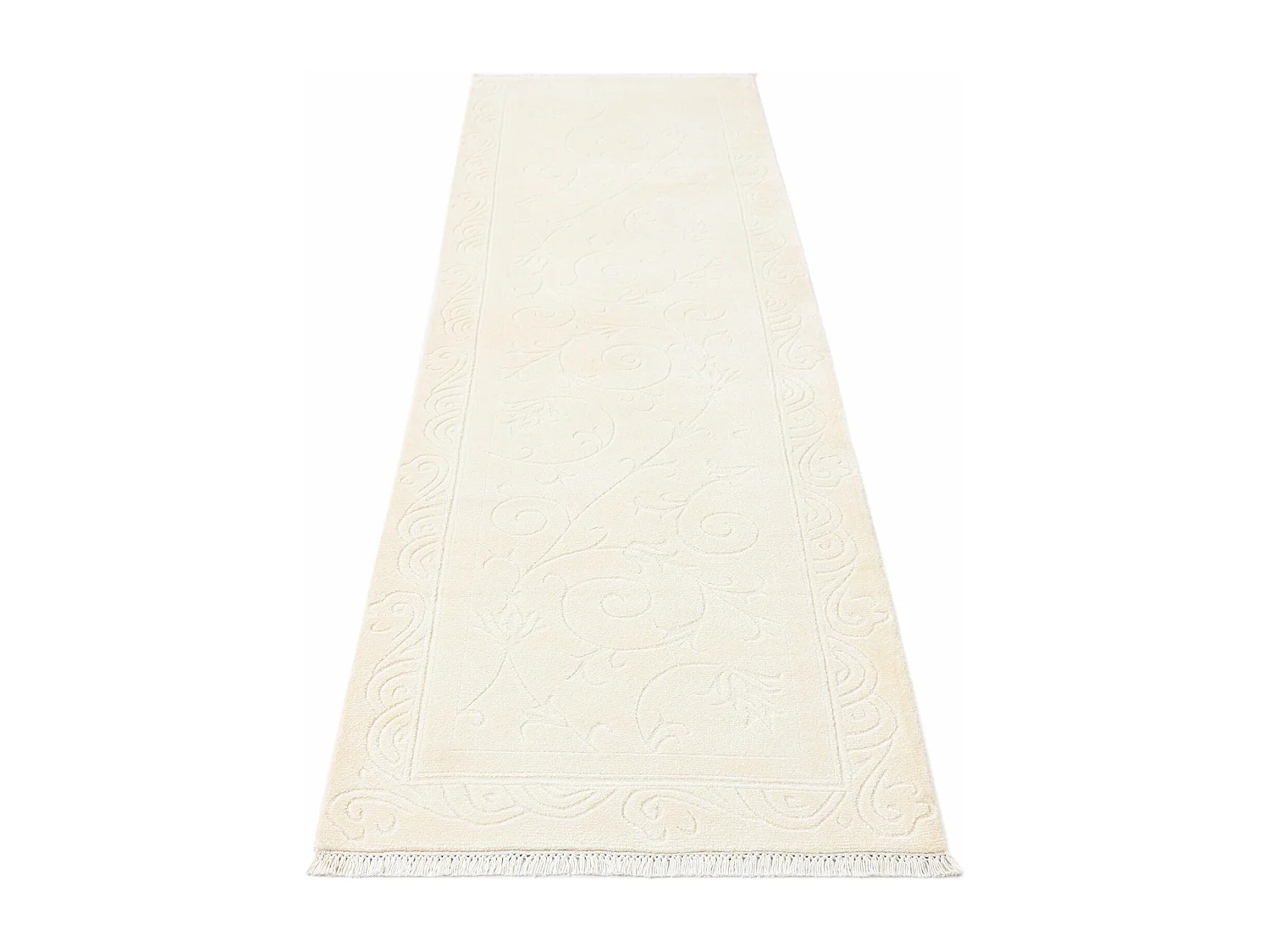 Tapis de couloir en laine 76x287 beige Darya